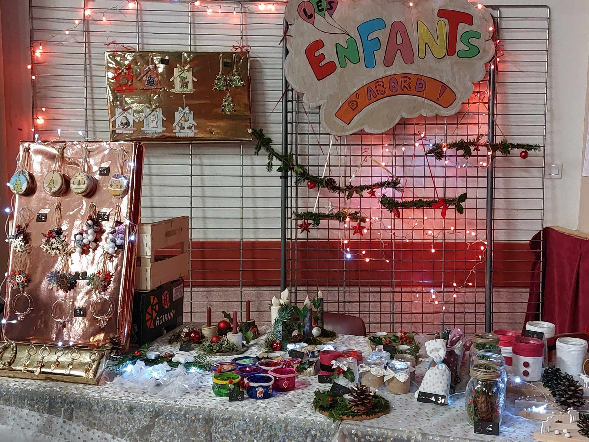 Le stand de noël